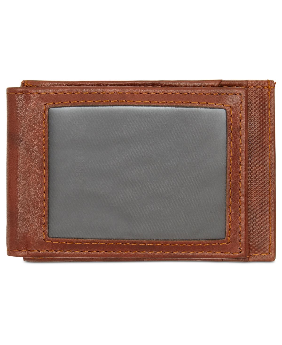 Men's Crunch Magnetic Front-Pocket Leather Wallet