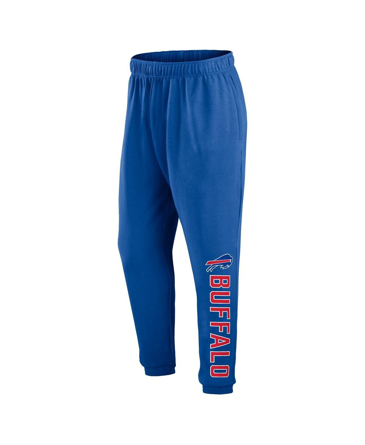 Men's Royal Buffalo Bills Chop Block Fleece Sweatpants