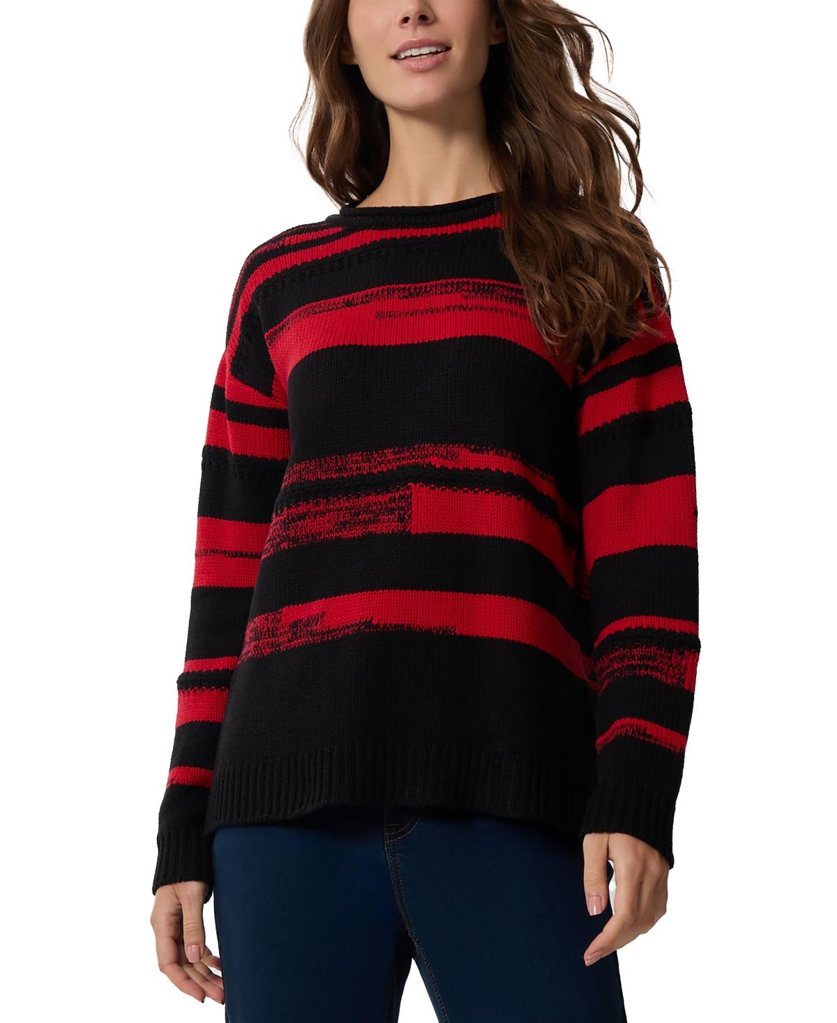 Women's Color-Blocked Drop-Shoulder Sweater