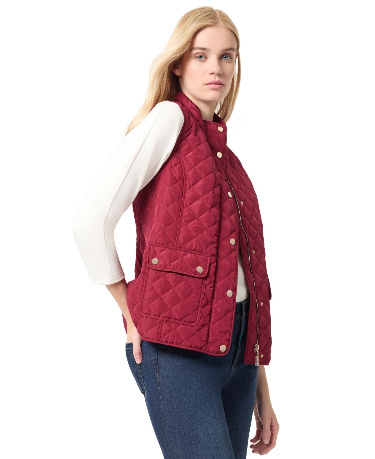 Petite Quilted Mock-Neck Puffer Vest