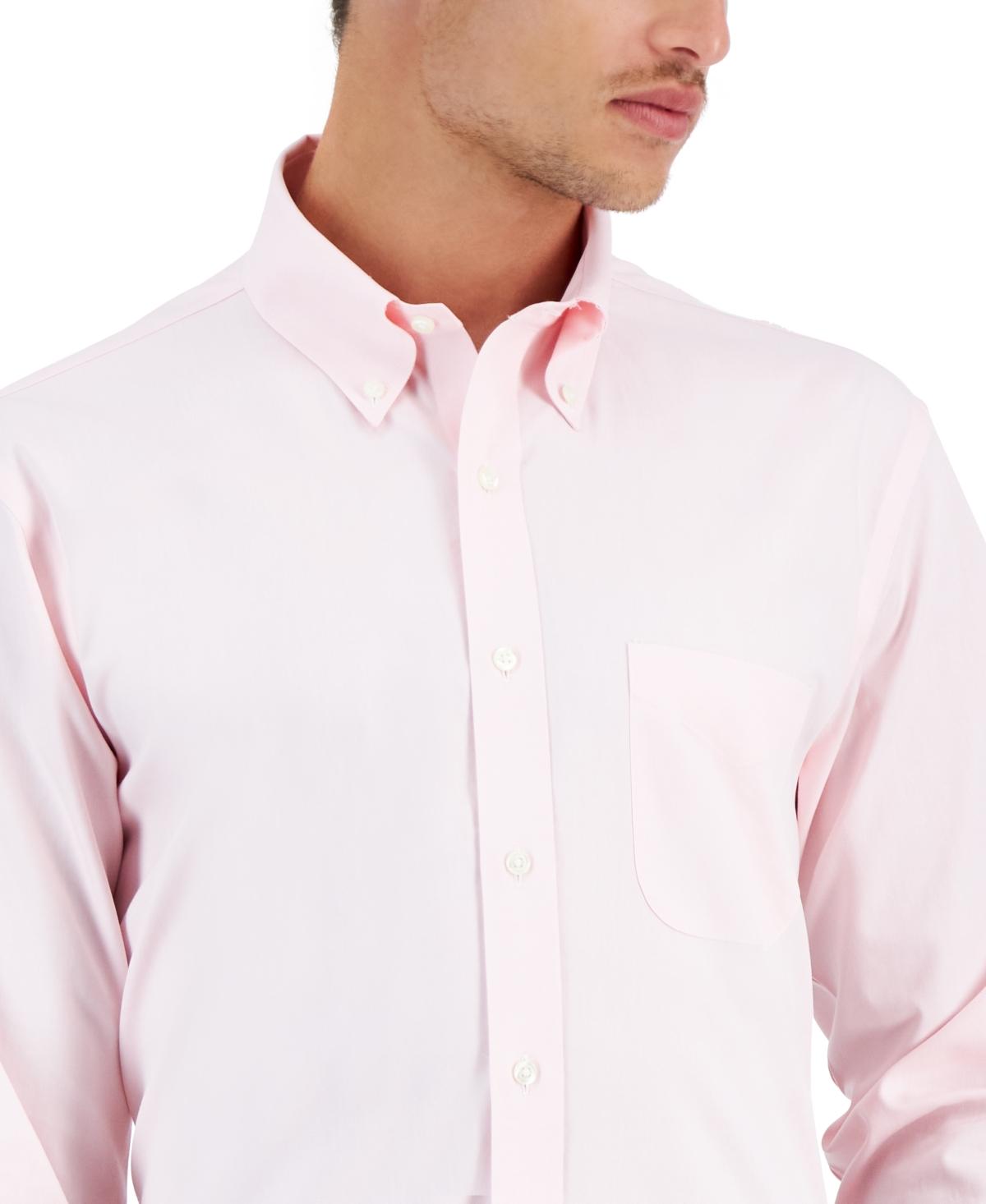 Men's Regular Fit Non-Iron Solid Dress Shirt