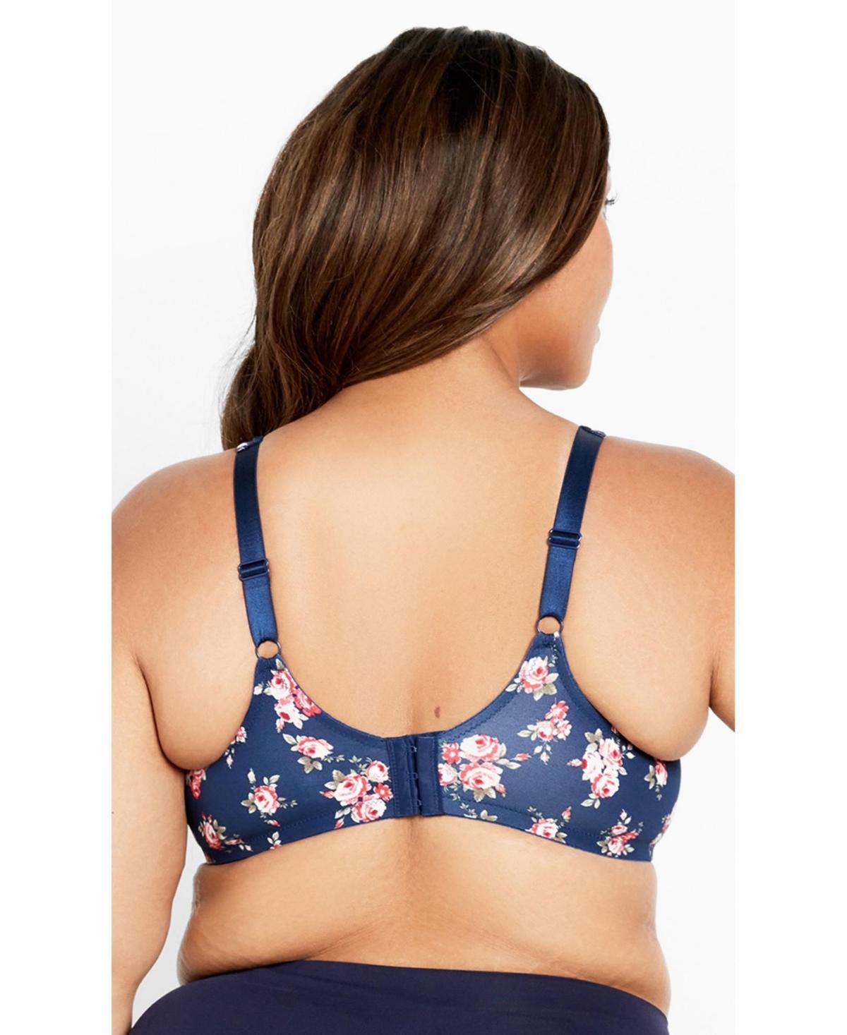 Plus Size Soft Caress Print Bra