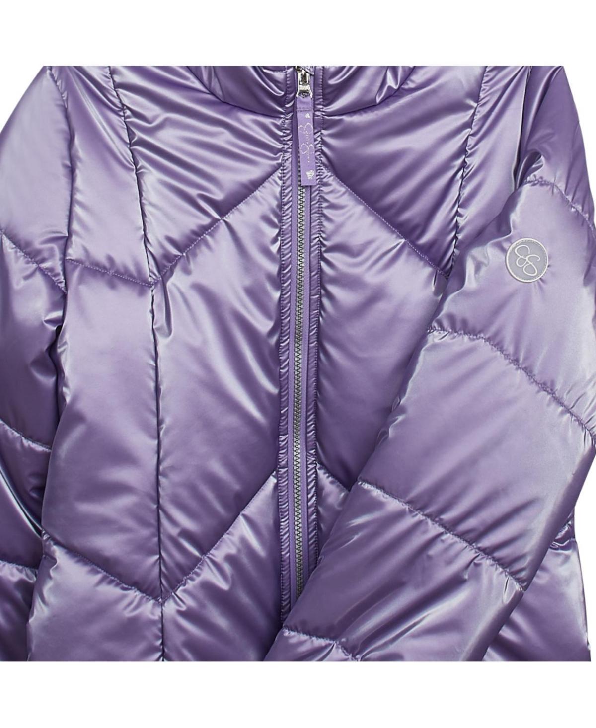 Girls 4-6X Reflective Shine Fashion Puffer Jacket