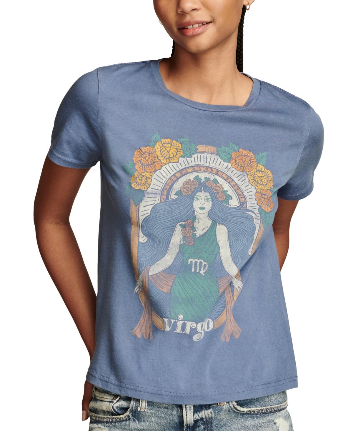 Women's Embroidered Virgo Crewneck T-Shirt