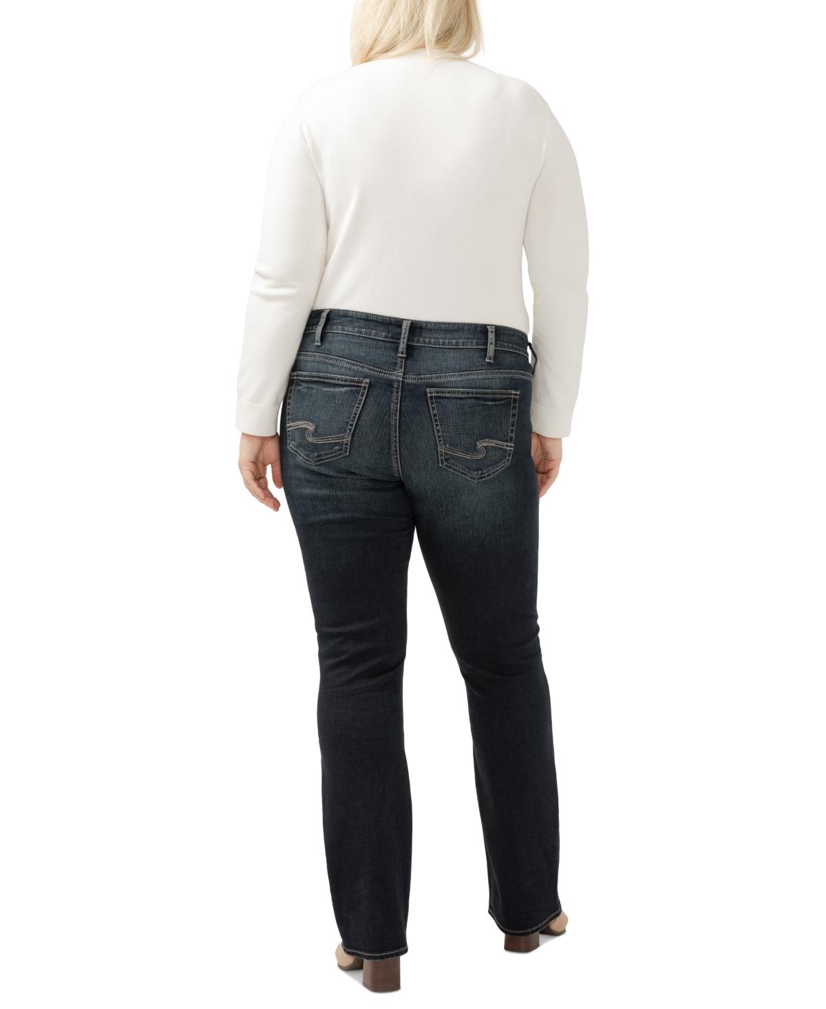 Plus Size Elyse Mid-Rise Comfort-Fit Slim Bootcut Jeans