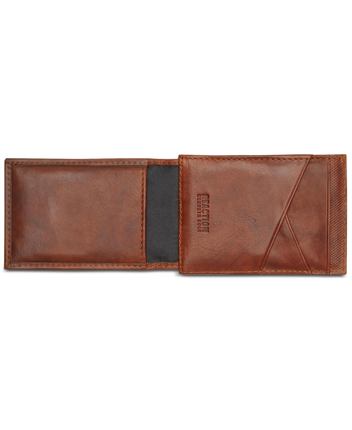 Men's Crunch Magnetic Front-Pocket Leather Wallet