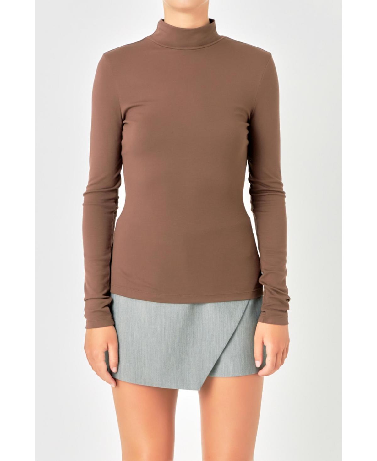 Women's Mock Neck Top