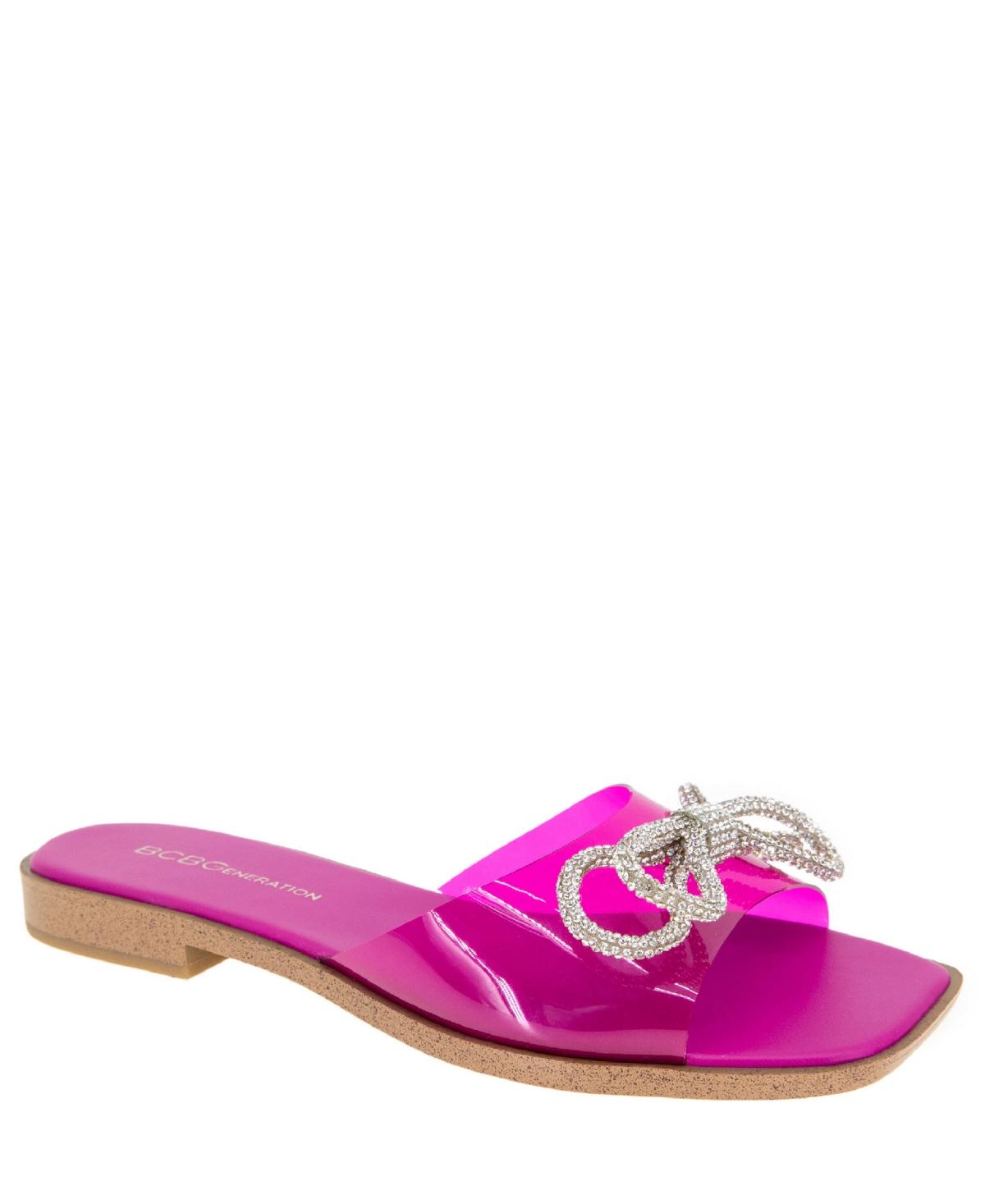 Women's Laffi Rhinestone Bow Slide Sandals