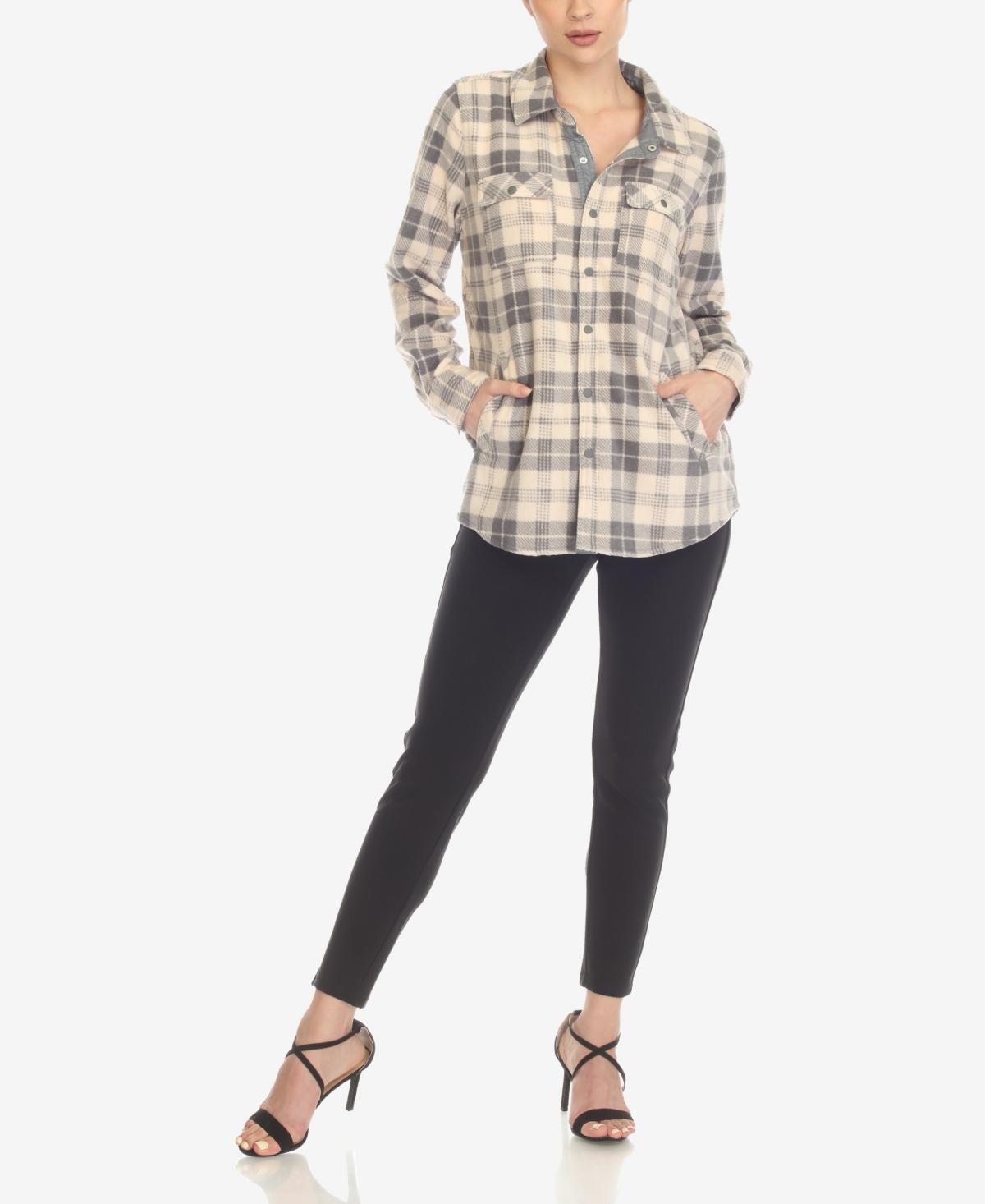 Women's Flannel Plaid Shirt