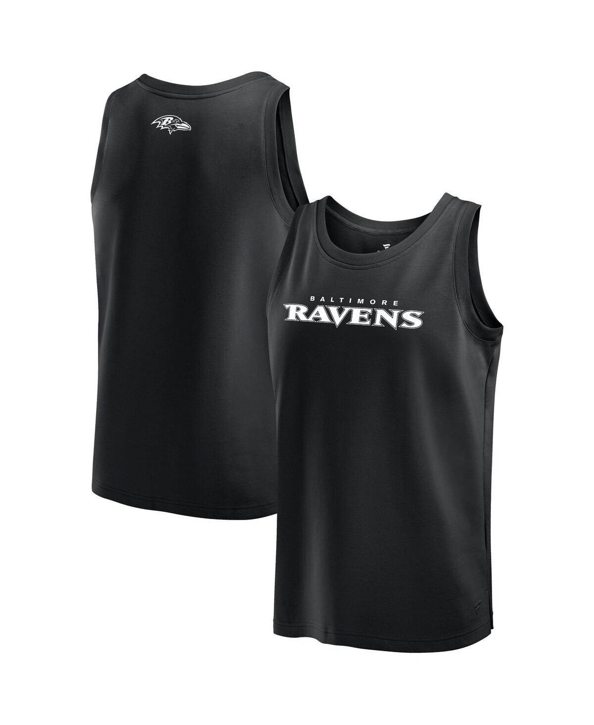 Men's Black Baltimore Ravens Elements Tank Top