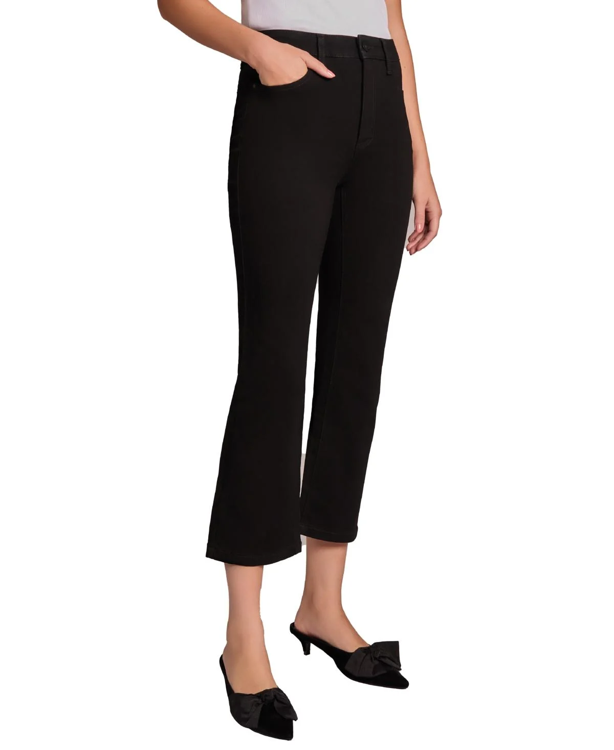 Women's High-Rise Cropped Kick Flare Jeans 