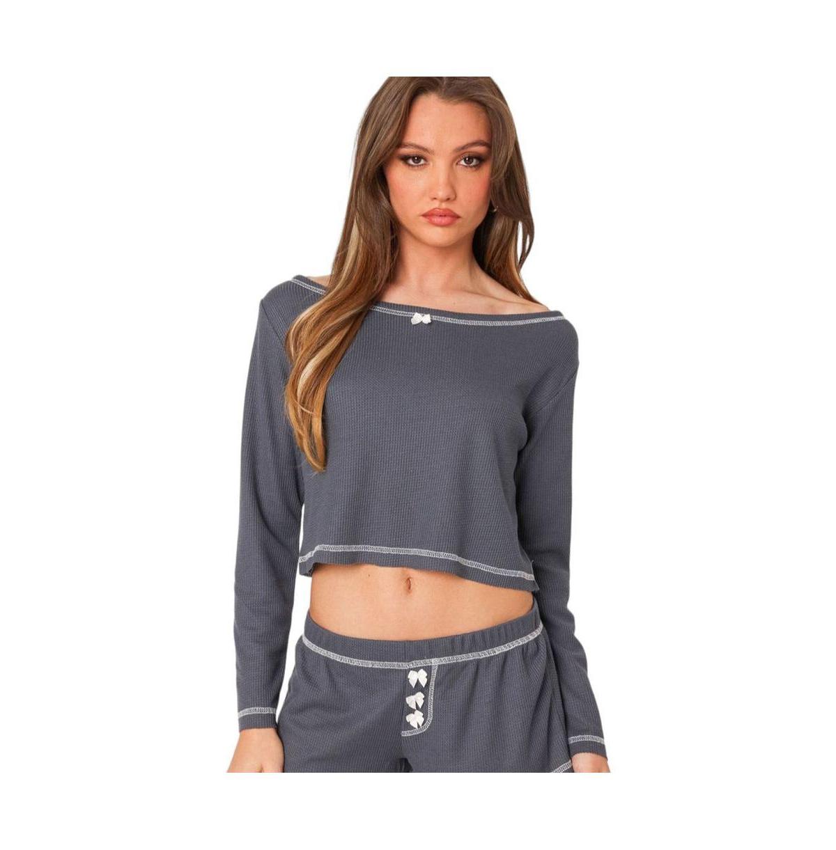 Women's Peoni stitch waffle top