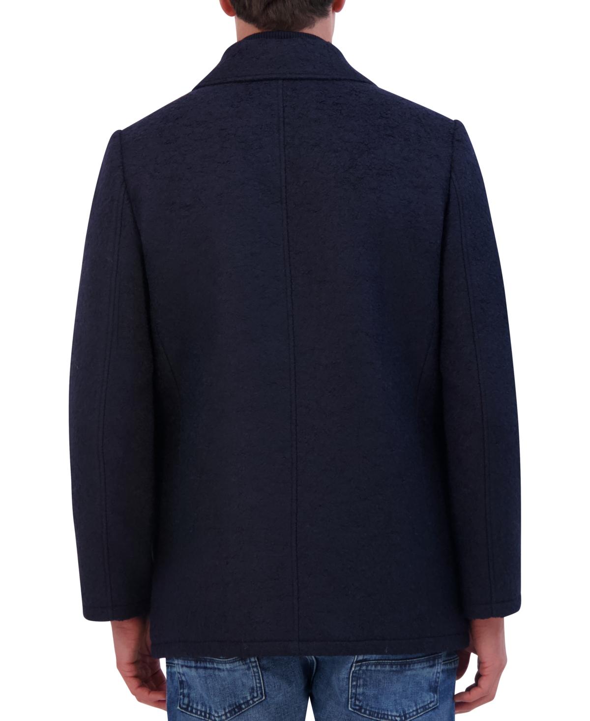 Men's Boucle Double Breasted Peacoat