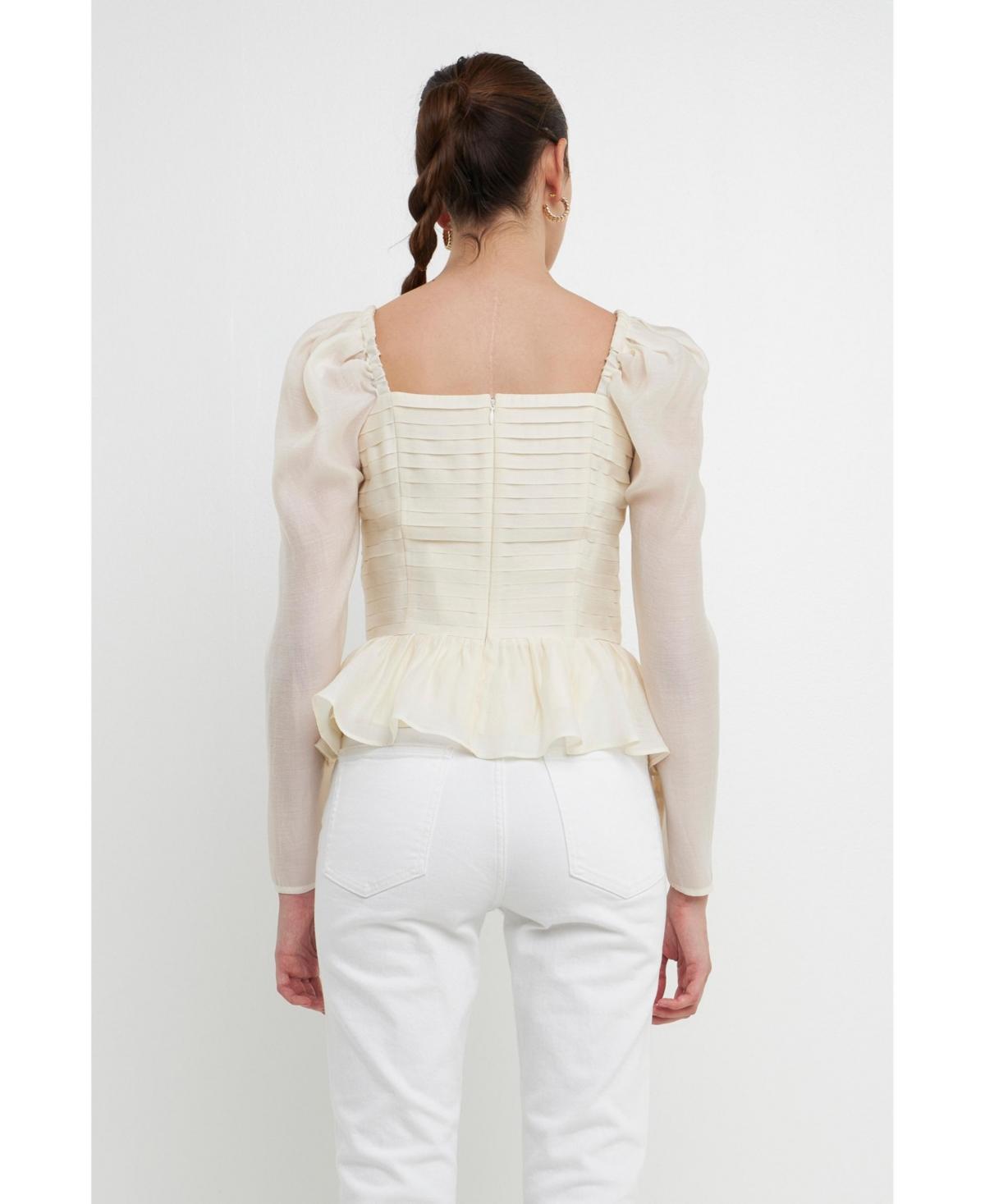 Women's Pleated Top