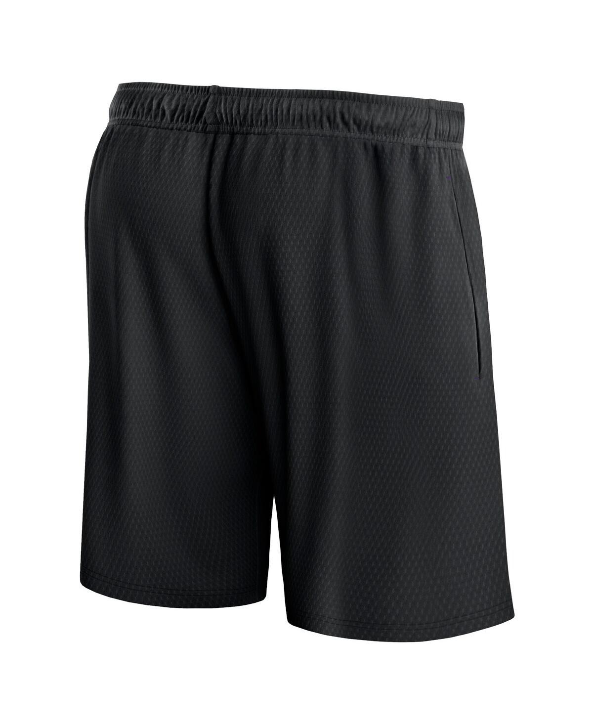 Men's Black Sacramento Kings Post Up Mesh Shorts