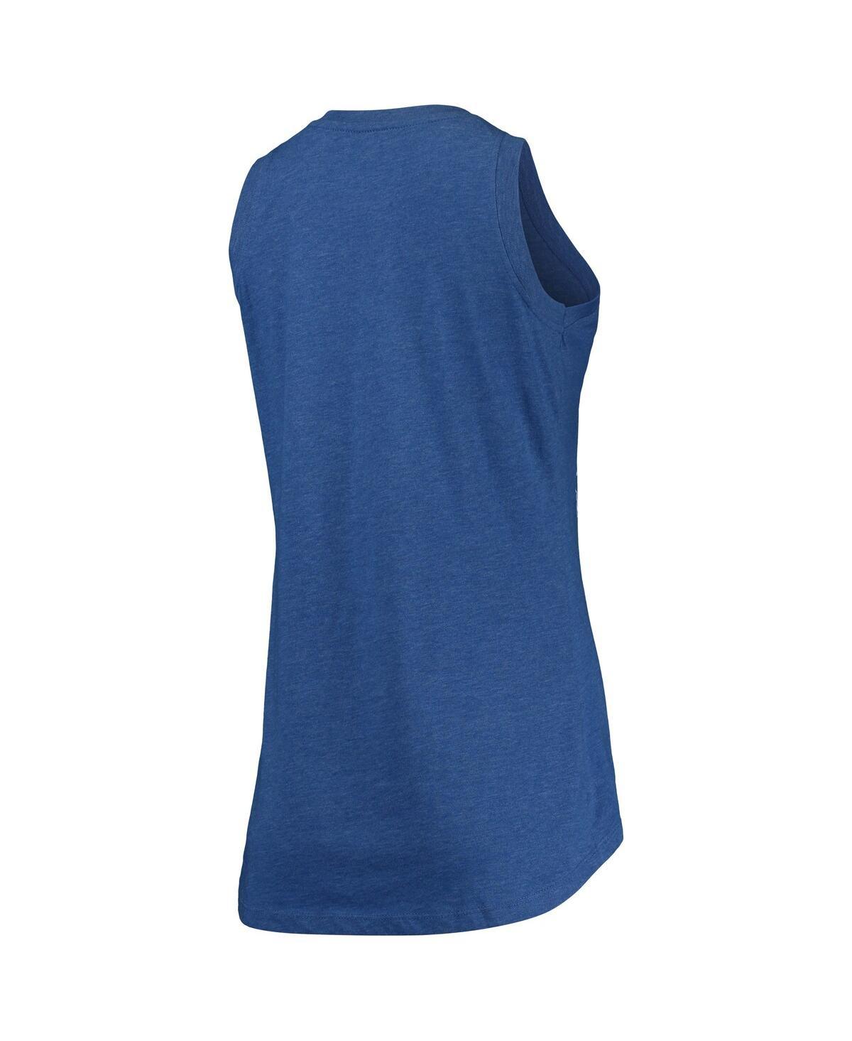 Women's Royal Kentucky Wildcats Ferris Melange V-Neck Tank Top