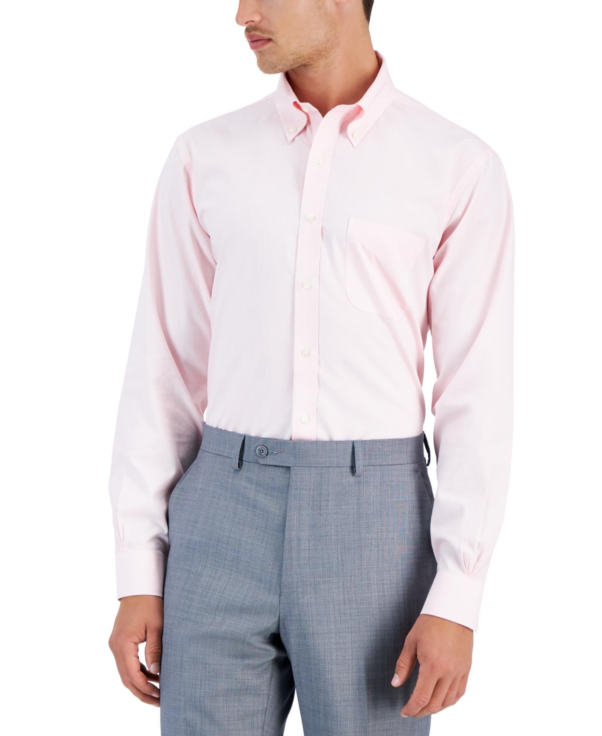 Men's Regular Fit Non-Iron Solid Dress Shirt