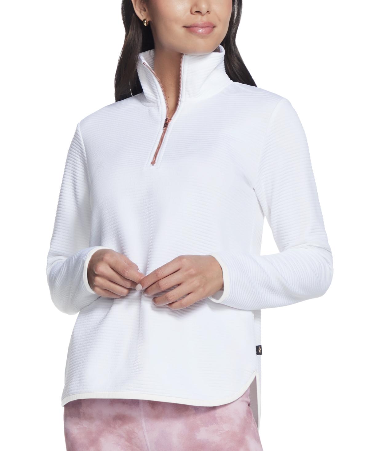 Sketchers Women's Ottoman-Rib Quarter-Zip Top