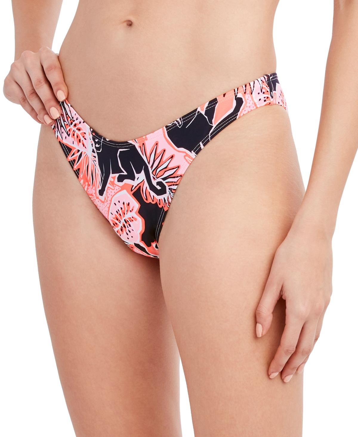 On Your Tracks Printed Scoop Bikini Bottoms