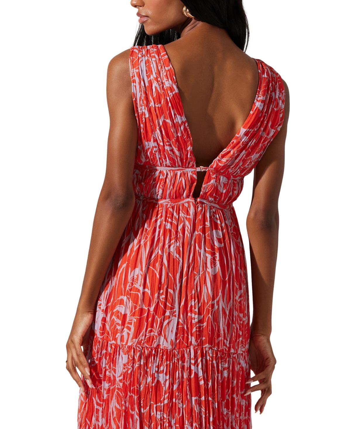 Women's Pescadero Plunge-Neck Maxi Dress