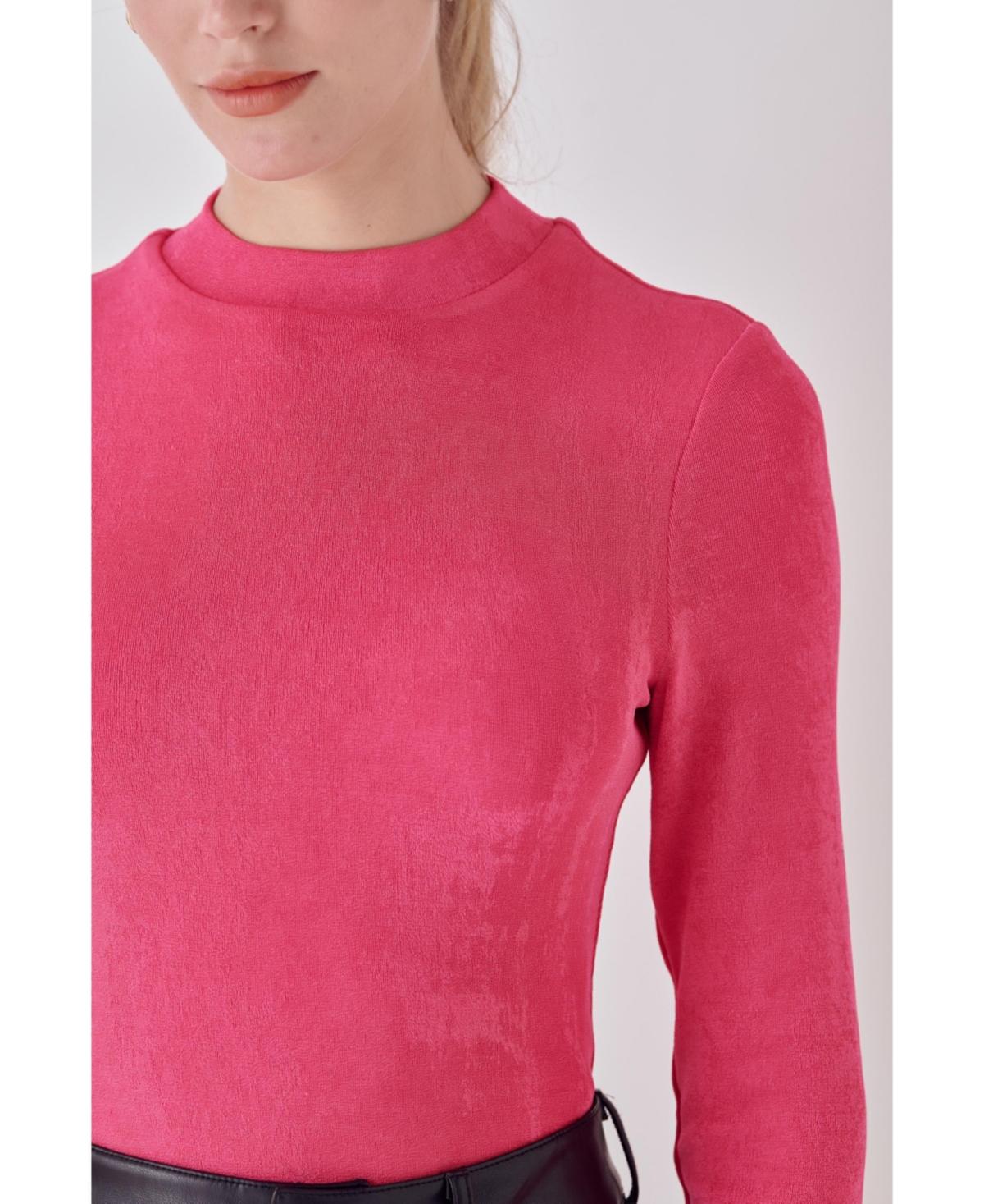 Women's Sheen Stretch Long Sleeve Top