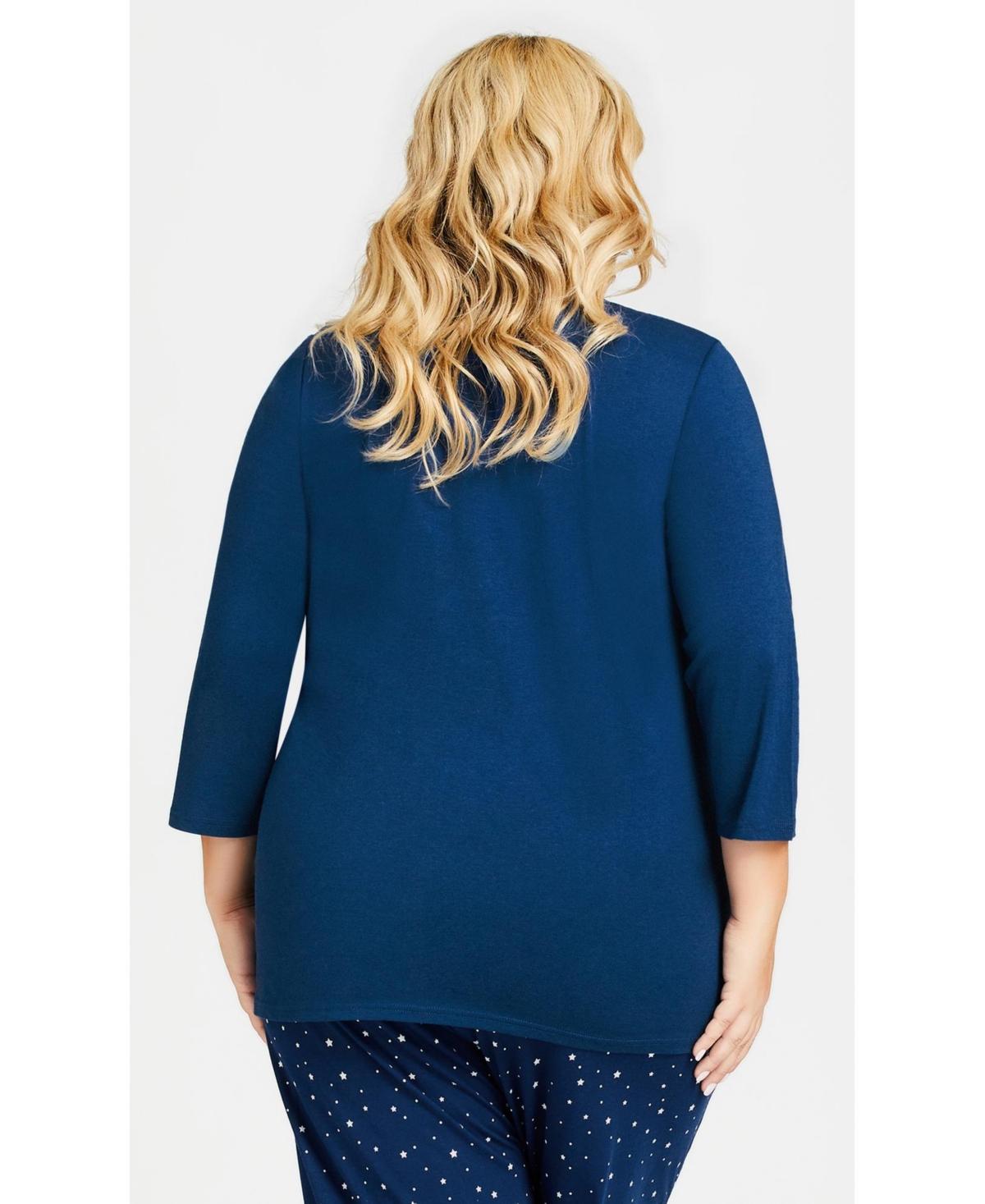 Plus Size 3/4 Sleeve Dream Big Sleep Top