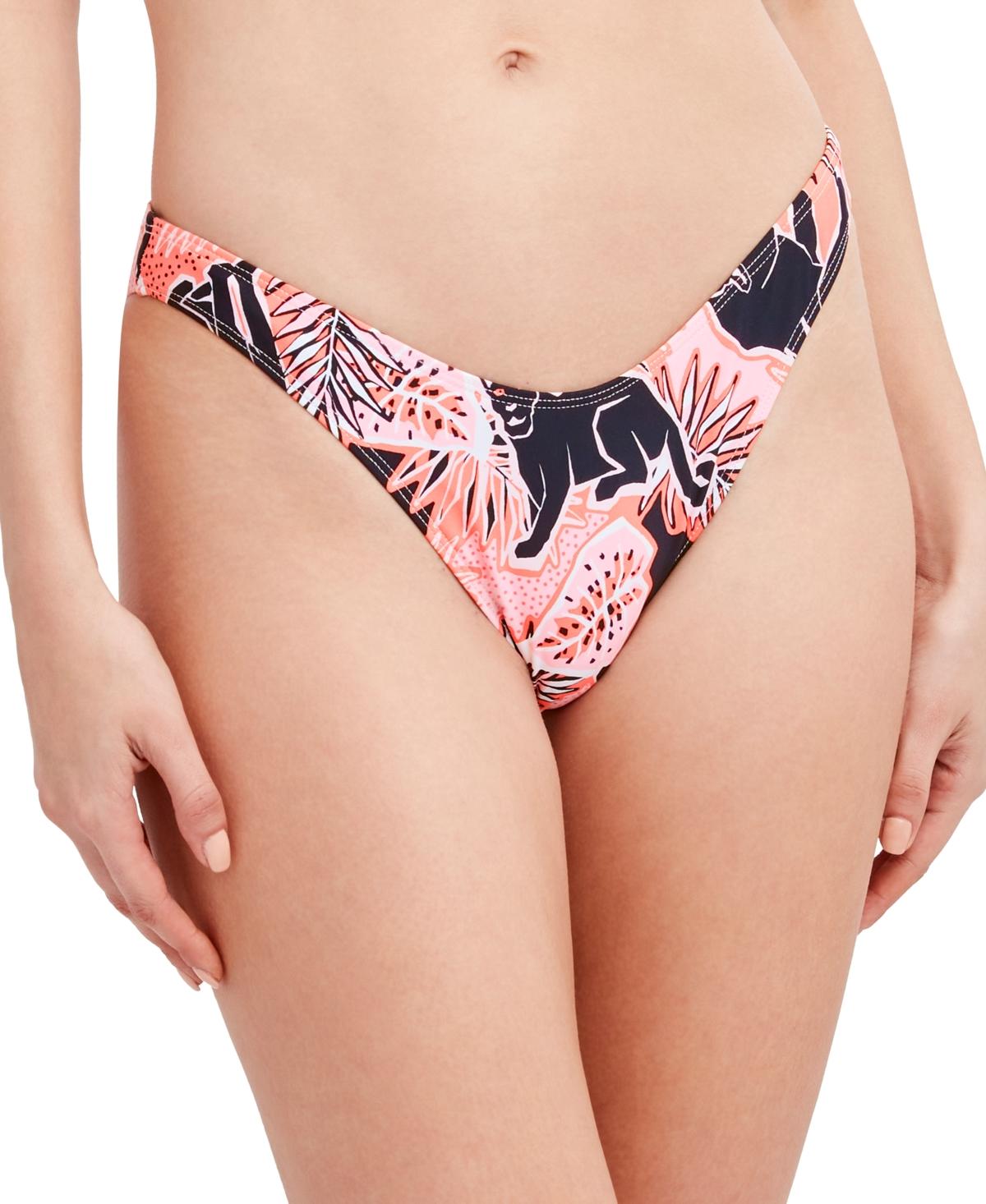 On Your Tracks Printed Scoop Bikini Bottoms