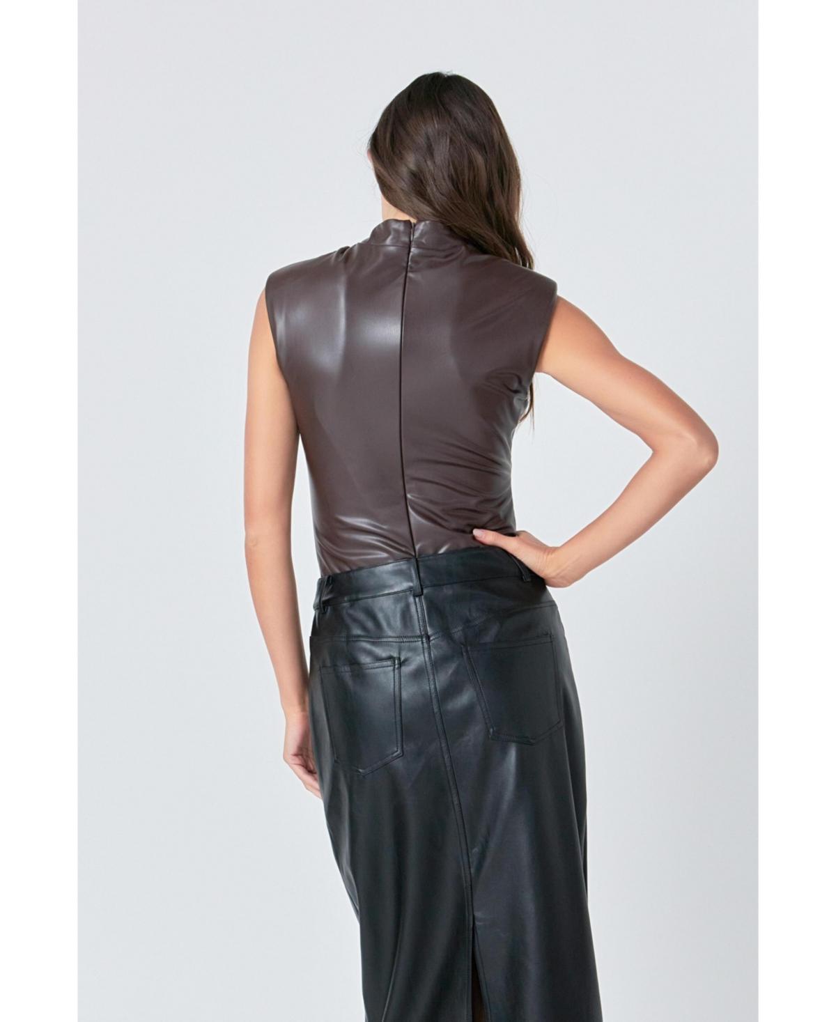 Women's Leather Bodysuit