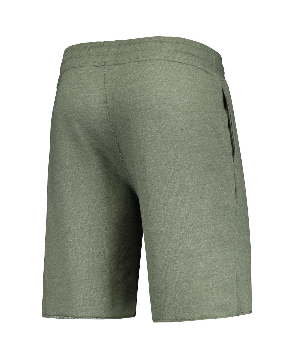 Men's Heathered Olive Oakland Athletics Mainstream Tri-Blend Shorts