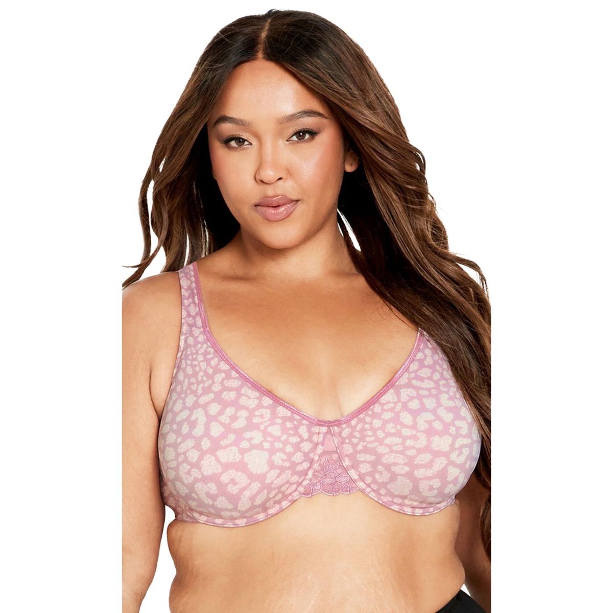 Plus Size Smooth Caress Print Bra