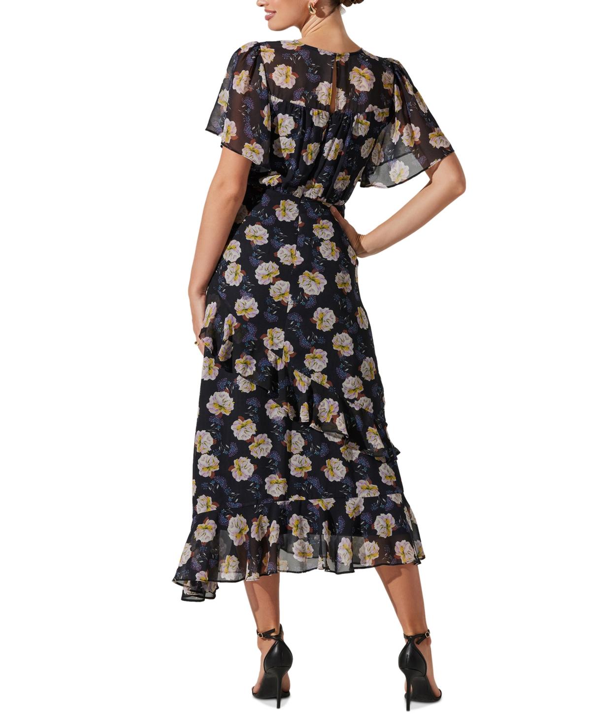 Women's Floramae Floral Ruffle-Trim Midi Dress