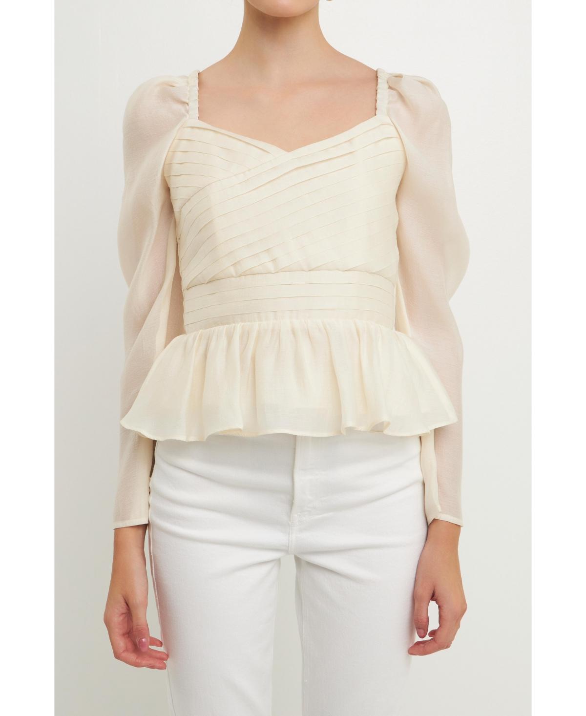 Women's Pleated Top