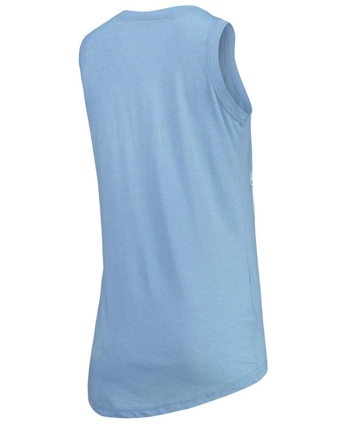 Women's Carolina Blue North Carolina Tar Heels Ferris Melange V-Neck Tank Top