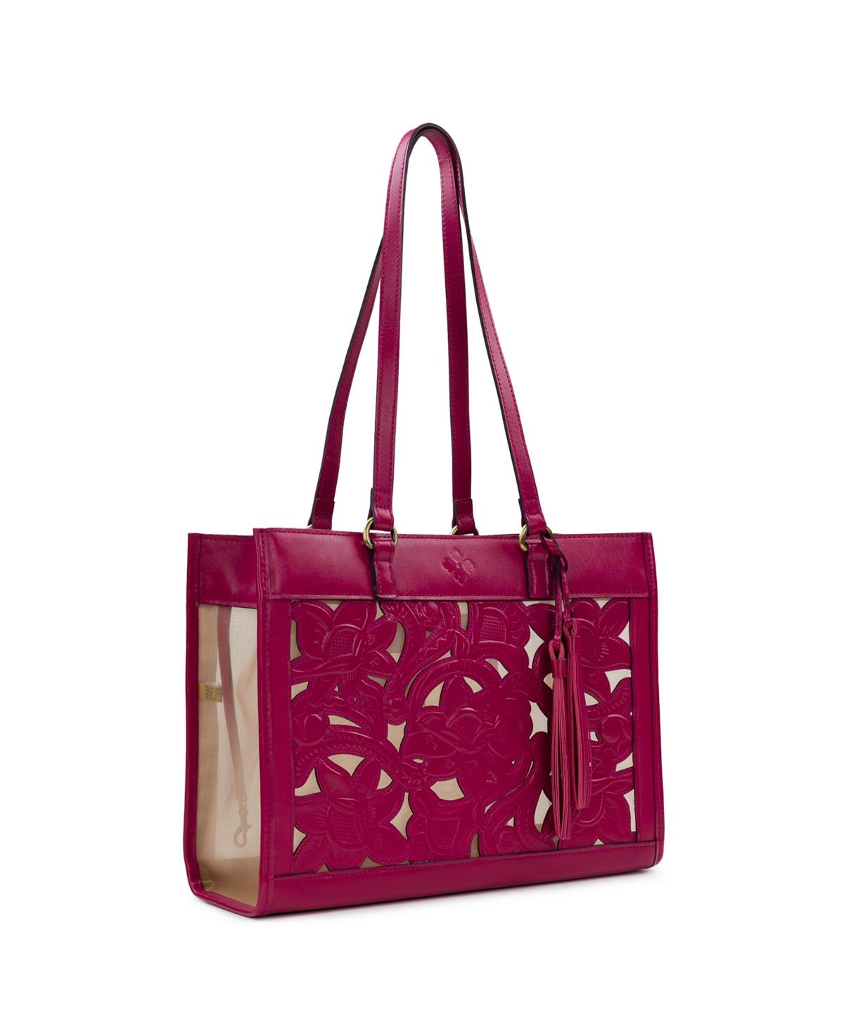 Gianella Mesh Cavo Applique Tooled Tote Bag