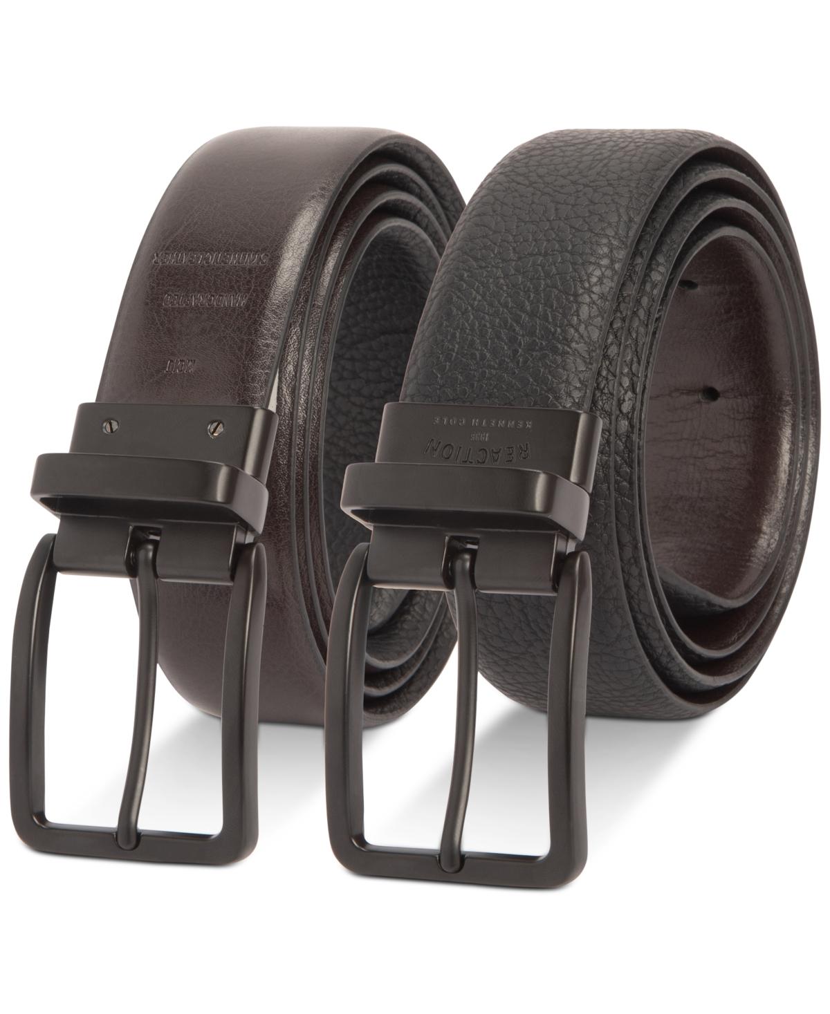 Men's Stretch Reversible Faux-Leather Belt