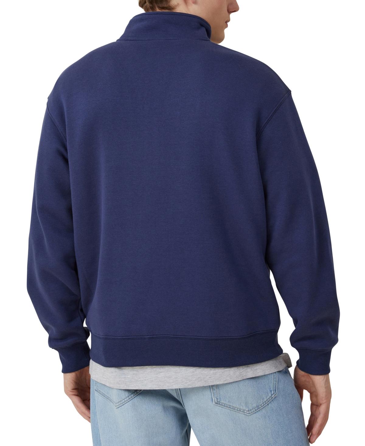 Men's Graphic 1/4 Zip Fleece Sweater