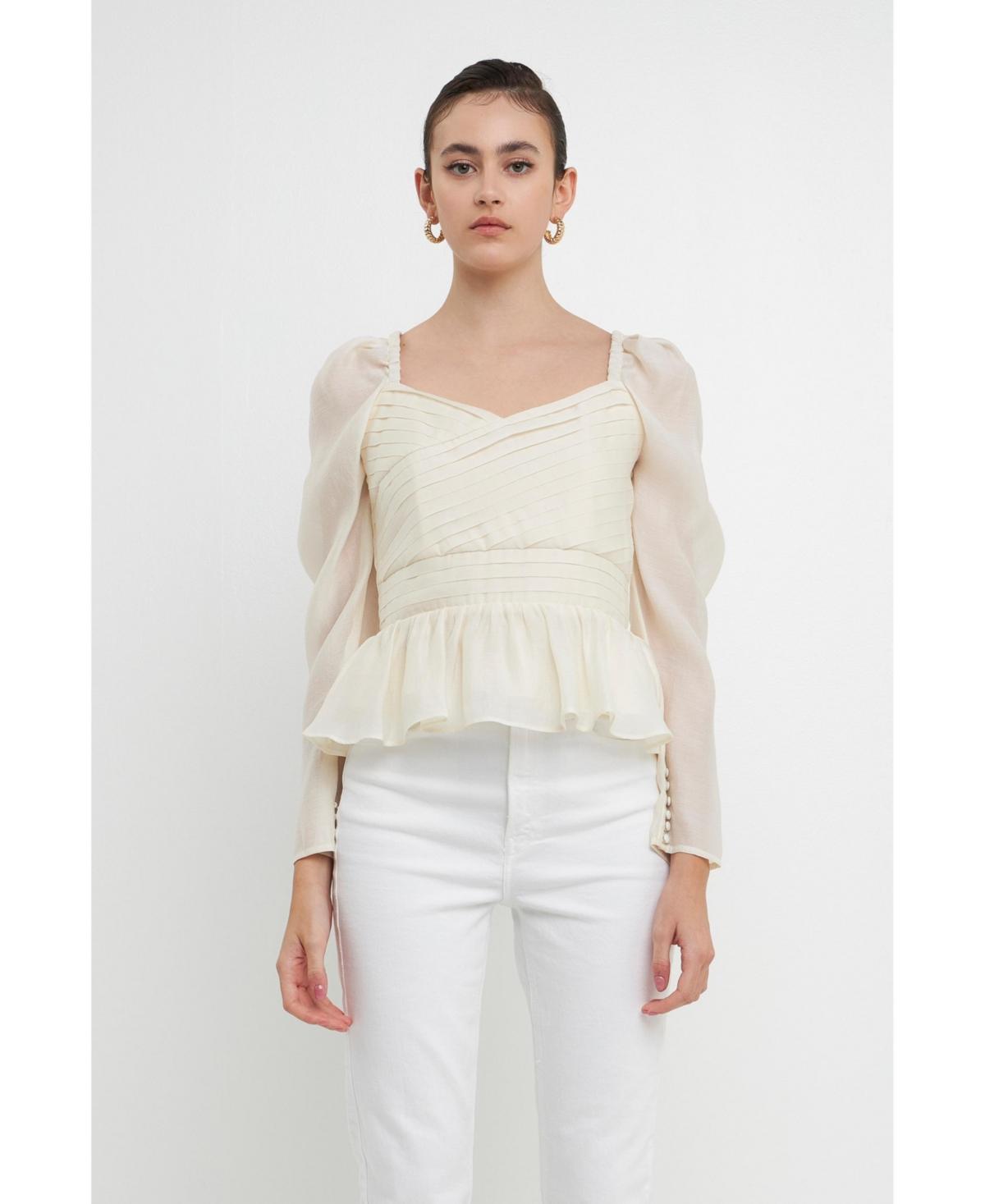 Women's Pleated Top