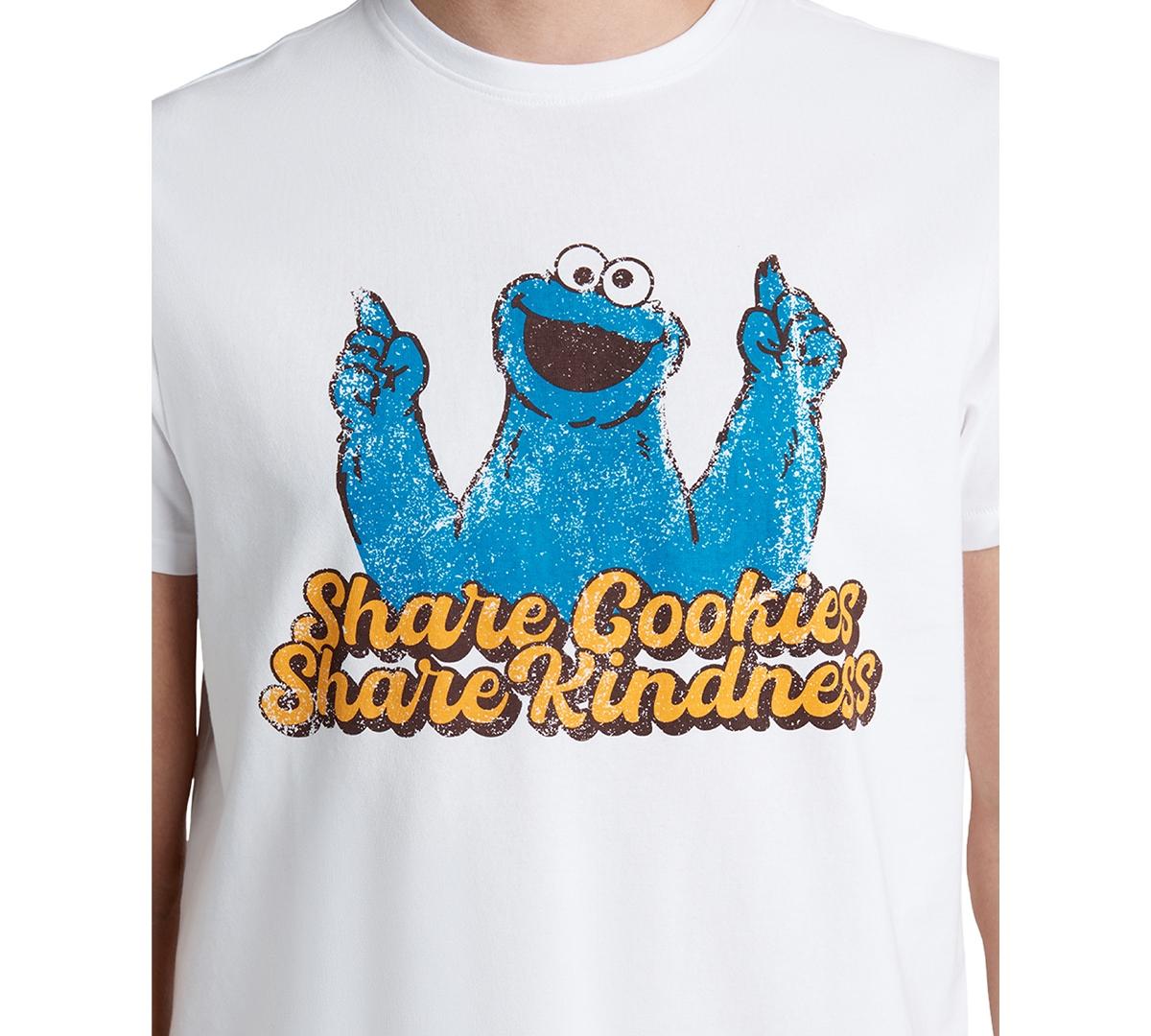 X Sesame Street Men's Slim Fit Cookie Monster T-Shirt