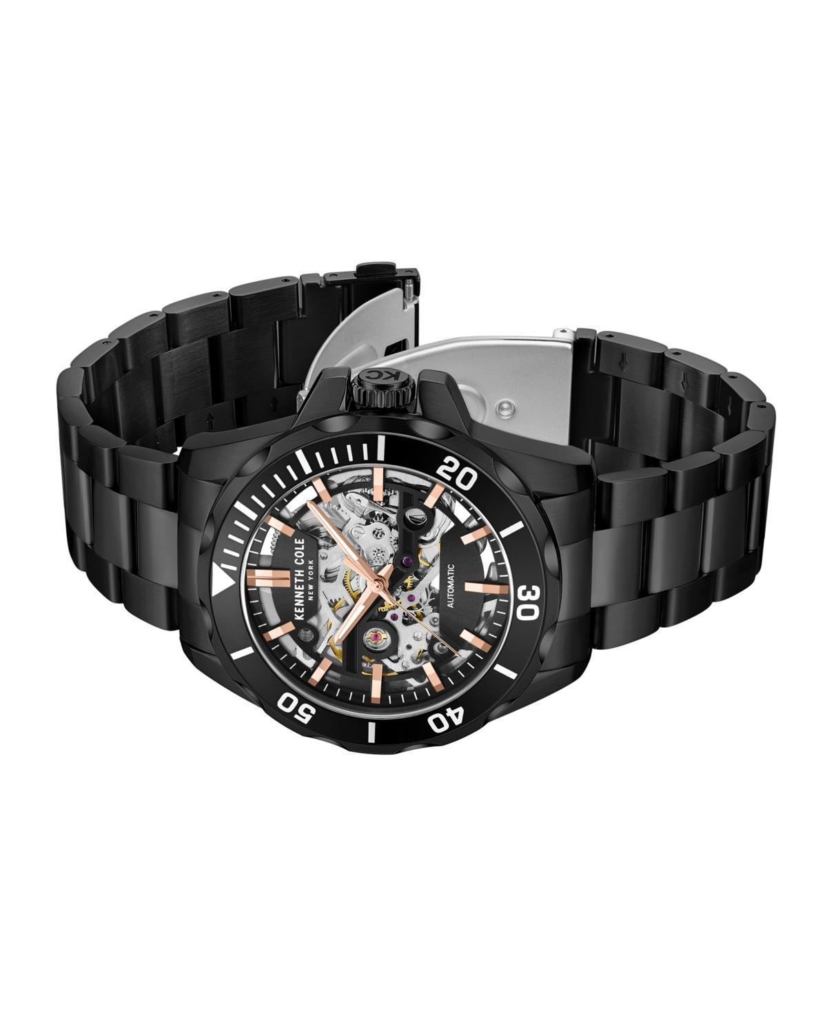 Men's Automatic Black Stainless Steel Watch 43MM