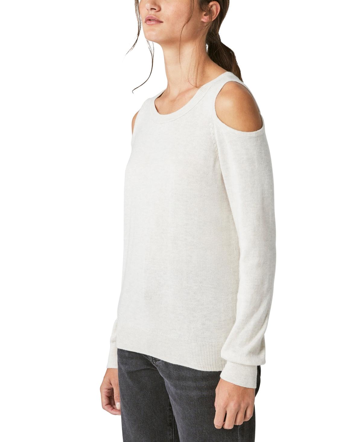 Women's Cold-Shoulder Long-Sleeve Sweater