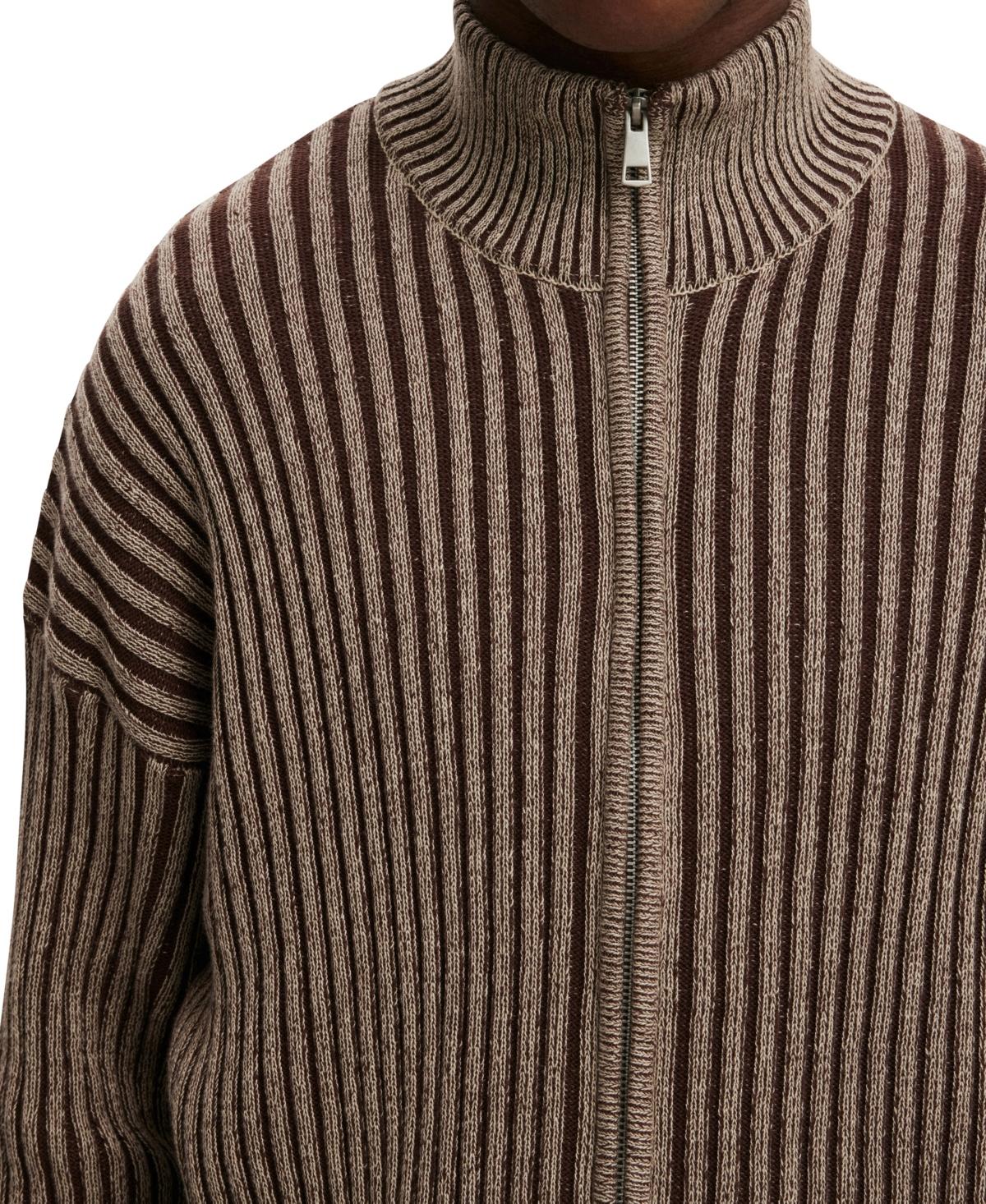 Men's Zip Through Knit Sweater