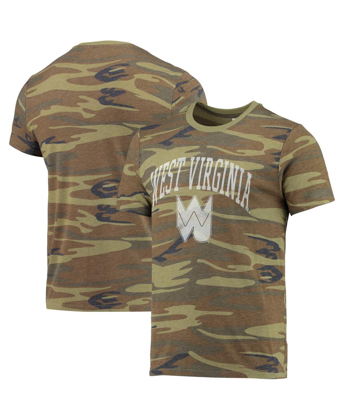 Men's Camo West Virginia Mountaineers Arch Logo Tri-Blend T-shirt