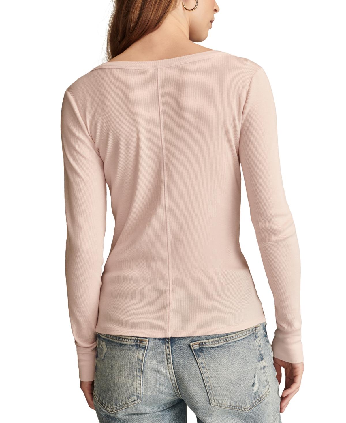 Women's Snap-Closure Henley Top