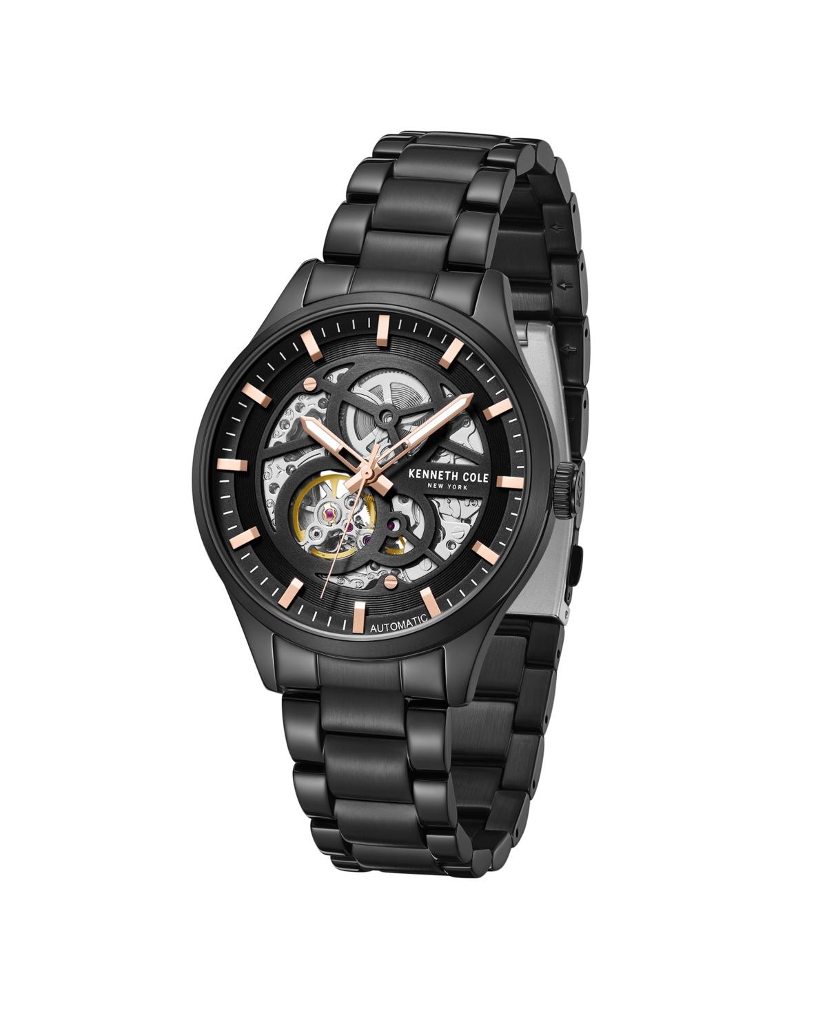 Men's Automatic Black Stainless Steel Watch 42MM