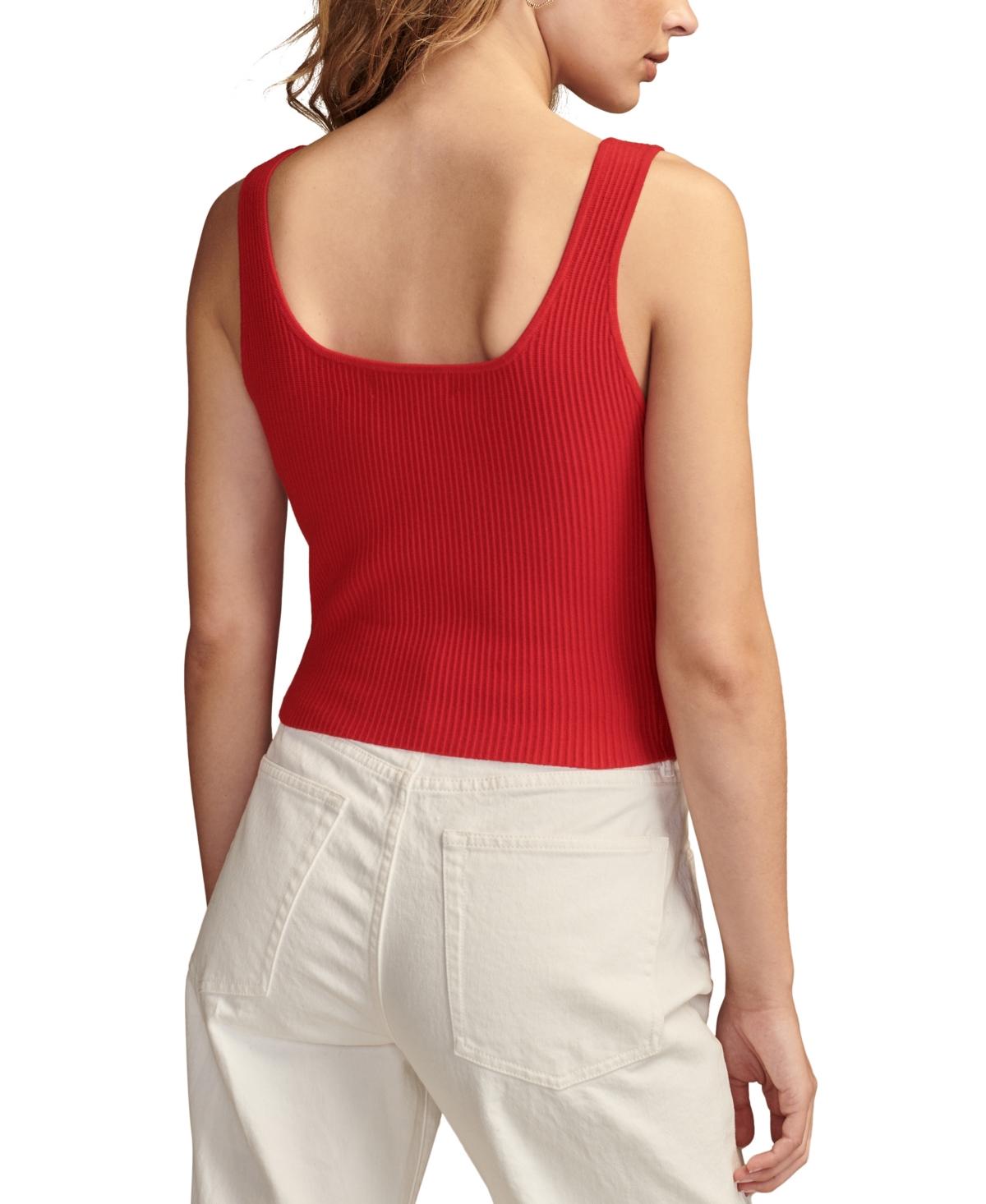 Women's Rib-Knit Cropped Tank