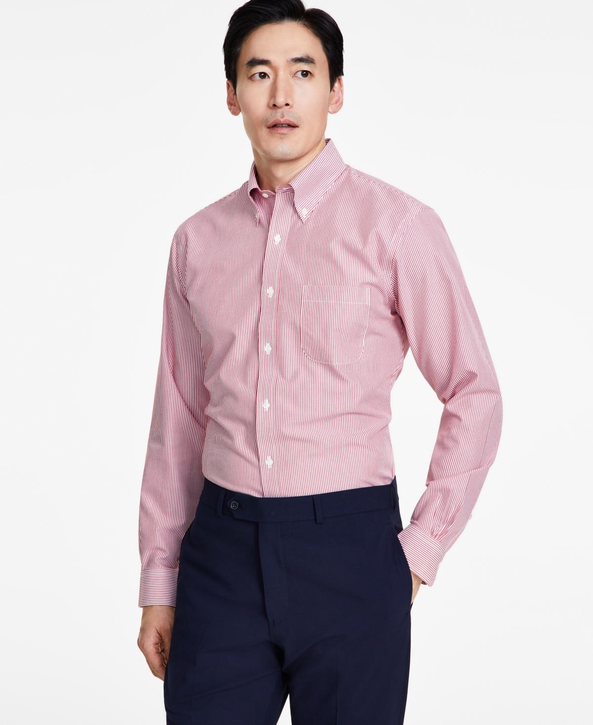 Men's Regular-Fit Stripe Dress Shirt