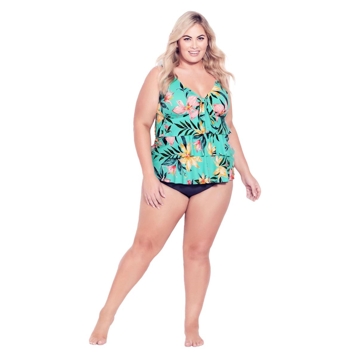 Plus Size Hi Waist Swim Brief