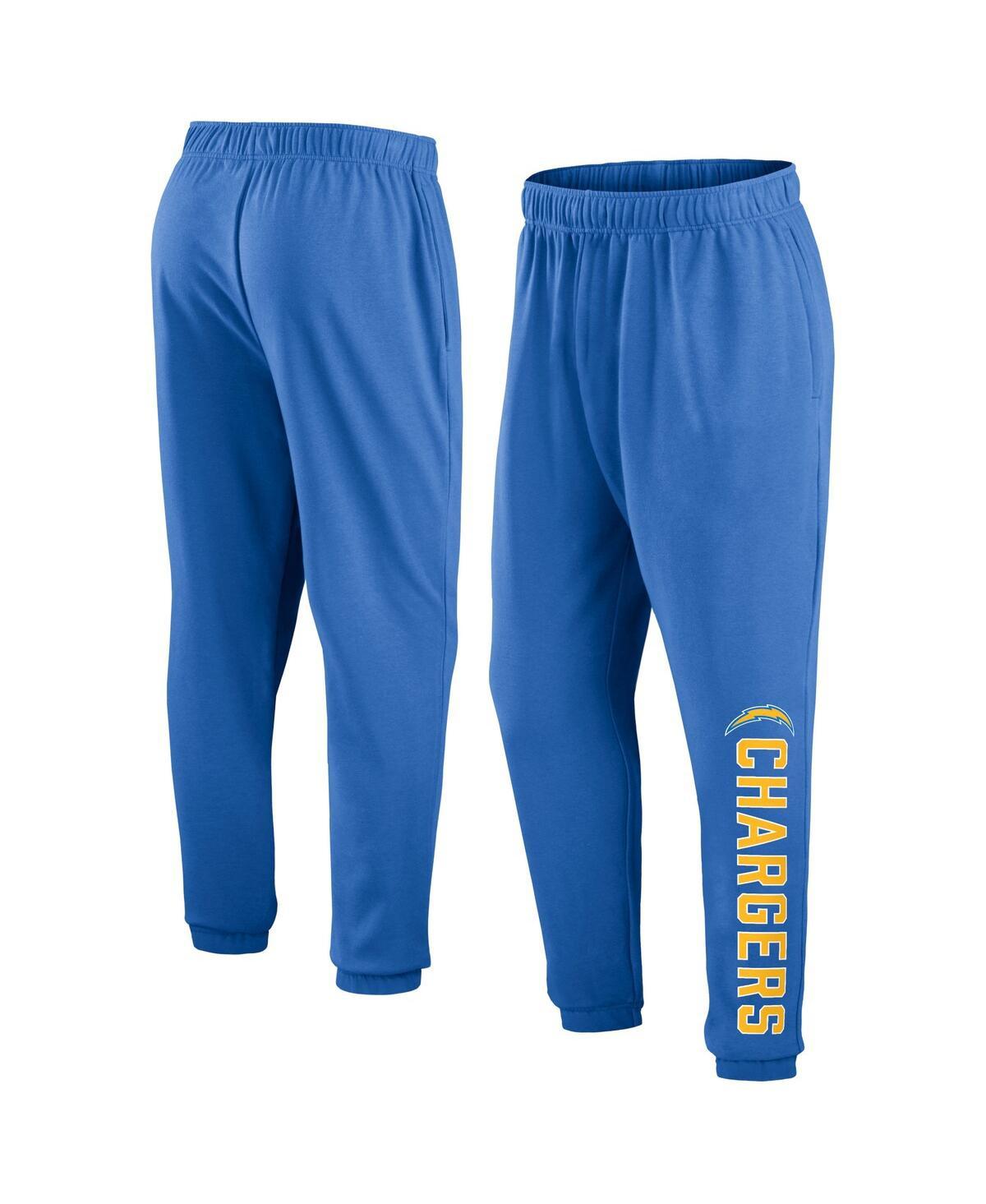 Men's Powder Blue Los Angeles Chargers Chop Block Fleece Sweatpants