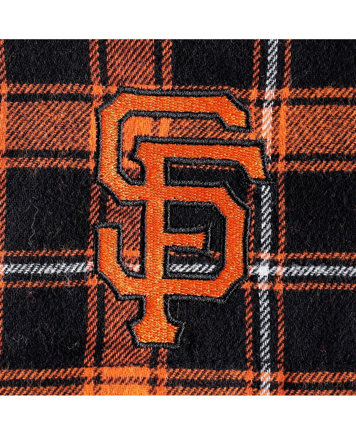 Men's Black, Orange San Francisco Giants Ledger Flannel Boxers