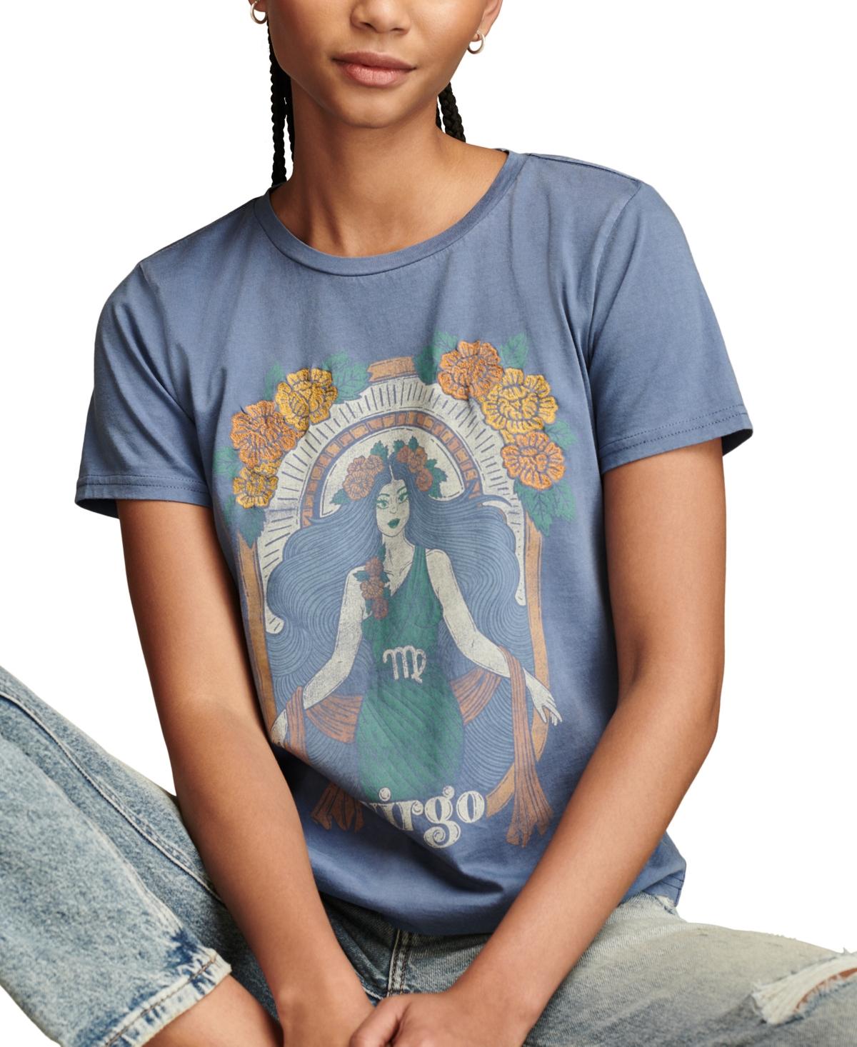 Women's Embroidered Virgo Crewneck T-Shirt